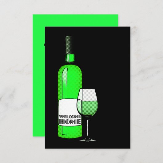 welkomstwijn kaart (Voorkant / Achterkant)