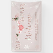 Welkomstwinter Het is koud buiten Baby shower Spandoek (Verticaal)