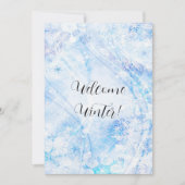 Welkomstwinter Wenskaart Notitiekaartje (Voorkant)
