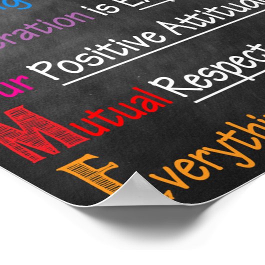 Welkomstwoord afdrukbaar Poster (Hoek)