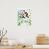 Welkomstwoord Baby shower bossen Poster (Keuken)