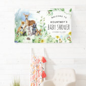 Welkomstwoord Baby shower bossen Spandoek (Insitu)