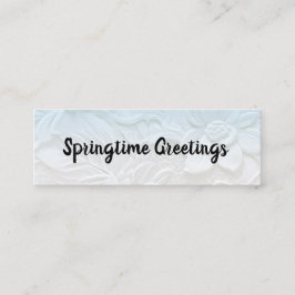 Welkomstwoord Baby/Springtime Groetings Mini Busin Visitekaartje