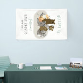 Welkomstwoord bos Baby shower Spandoek (Beurs)