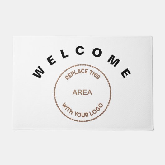 Welkomstwoord Groot BedrijfsKantoor Wit van de Log Deurmat (Voorkant)