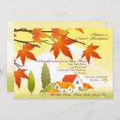 Welkomstwoord Herfst Open House Uitnodiging (Voorkant / Achterkant)