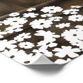 Welkomstwoord in de Land Rustic Graduy Party Poster (Hoek)