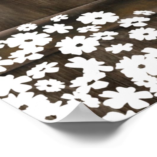 Welkomstwoord in de Land Rustic Graduy Party Poster (Hoek)