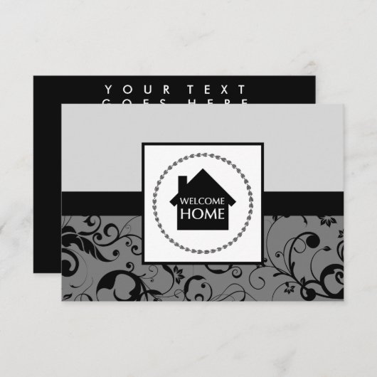 welkomstwoord kaart (Voorkant / Achterkant)