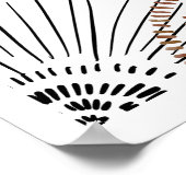 Welkomstwoord kippen Baby shower Poster (Hoek)