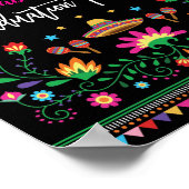 Welkomstwoord Mexican Fiesta Graduation Party Post Poster (Hoek)