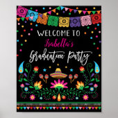 Welkomstwoord Mexican Fiesta Graduation Party Post Poster (Voorkant)