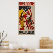  Welkomstwoord Noble België Poster (Keuken)