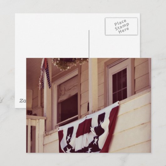 Welkomstwoord patriottisch voorpaneel briefkaart (Voorkant / Achterkant)