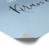 Welkomstwoord Poster Silver Grey Drivers Blue (Hoek)