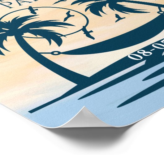 Welkomstwoord treeplankpalm poster (Hoek)