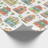 Welkomstwoord van gemeente in dorp cadeaupapier (Hoek)