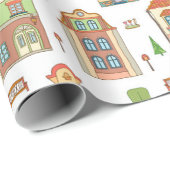 Welkomstwoord van gemeente in dorp cadeaupapier (Rol Hoek)