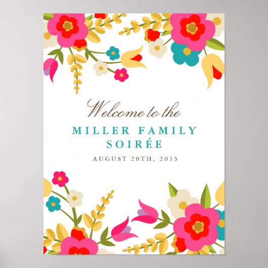 Welkomstwoord van Landbloemen Poster (Voorkant)