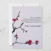 Welkomstwoord van lente en oosterse Sakura Kaart (Achterkant)