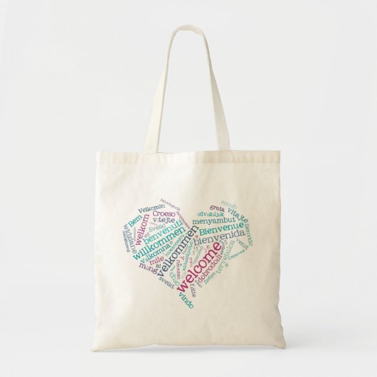 Welkomstwoord (veel talen) Bag Tote Bag (Voorkant)