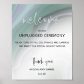 Welkomstwoord voor bruiloft Poster onplugging van  (Voorkant)