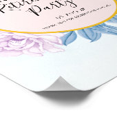 Welkomstwoord voor de mosterdblauwe Waterverf Reti Poster (Hoek)