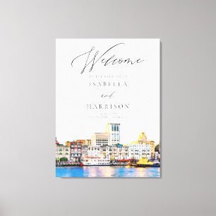 Welkomstwoord voor de Waterverf van SAVANNAH Canvas Afdruk