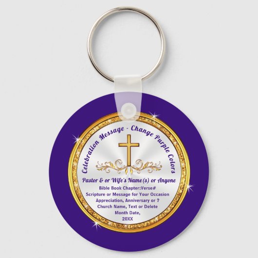 Welkomstwoord voor kleine cadeautjes voor kerklede sleutelhanger (Voorkant)