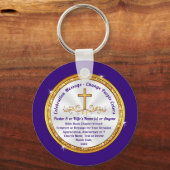 Welkomstwoord voor kleine cadeautjes voor kerklede sleutelhanger (Voorkant)