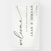 Welkomstwoord voor minimalistische feestpartij spandoek (Verticaal)