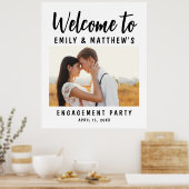 Welkomstwoord voor moderne foto van Engagement Par Poster (Keuken)