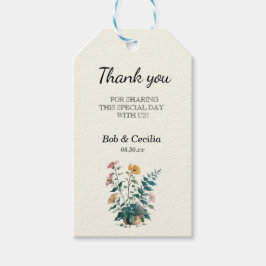 Welkomstwoord voor mooie kleine Planten bruiloft Cadeaulabel