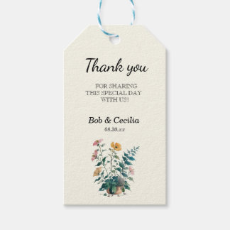 Welkomstwoord voor mooie kleine Planten bruiloft Cadeaulabel