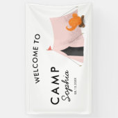 Welkomstwoord voor roze tijdencampagne spandoek (Verticaal)