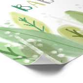 Welkomstwoord voor Sloth Baby Shower Oerwoud Thema Poster (Hoek)