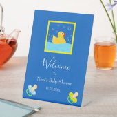 Welkomstwoord voor zoete Rubber Ducky Welkomstwoor Reclamebord Met Voetstuk (Insitu)