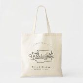 Welkomstwoord Washington State Wedding Canvas tas (Voorkant)