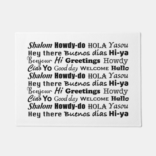 Welkomstwoorden Deurmat (Voorkant)