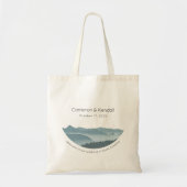 Welkomstzakken van het hedendaagse Bergbereik Tote Bag (Voorkant)
