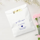 Welkomstzakken voor bruiloft en koekjes, marine bedankzakje (Gezegeld)