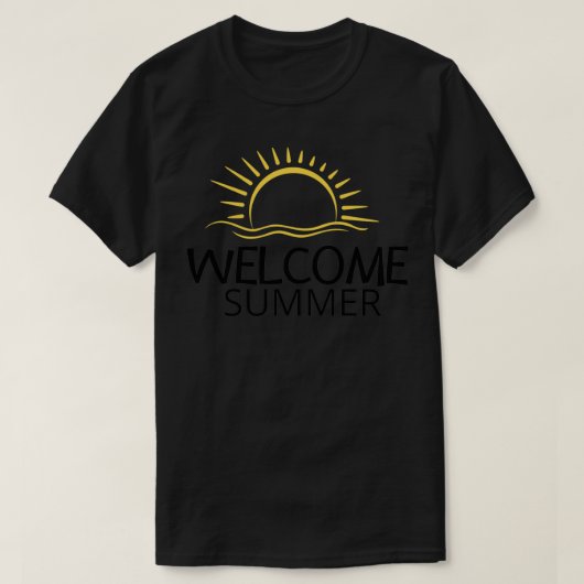 welkomstzomer zomercadeaupalm t-shirt (Design voorkant)