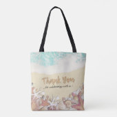 Welkomstzomerstrand zeeschelpen tote bag (Achterkant)