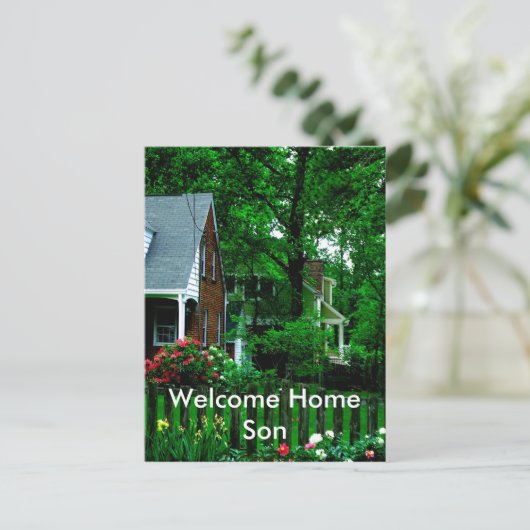 welkomstzoon briefkaart (Staand voorkant)