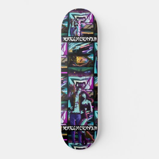 WelkomToNeonCity_teamviper-tegel Persoonlijk Skateboard (Voorkant)