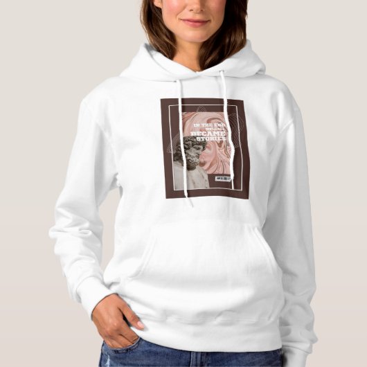 We'll All Become Stories Typography hoodie (Voorkant)