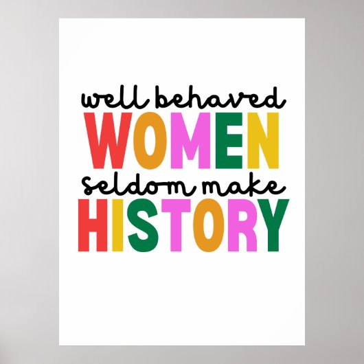 Well Behaved Women Poster (Voorkant)