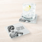 Well-Behaved Women Seldom Make History Glazen Onderzetter (Schuin)