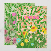 WELL COME SPRING. FEESTDAGENKAART (Voorkant / Achterkant)