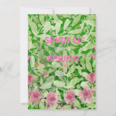 WELL COME SPRING. FEESTDAGENKAART (Achterkant)